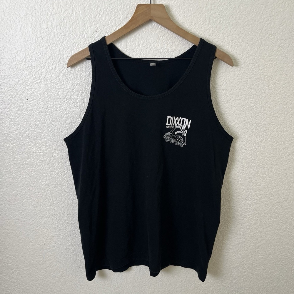 Dixxon Shirt Mens Black Tank Top Premium Friends In Low Places Lowrider Size L - Picture 2 of 9